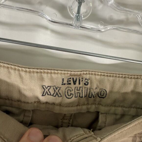 Levis XX Chino Pants Men's 31x32 Brown Standard Fit Tapered Cotton Blend - Picture 6 of 13